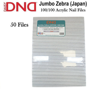 DND Nail File, Jumbo Zebra (Japan) Acrylic Nail File 100/100 Grit