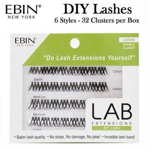 Ebin LAB DIY Lashes - 6 Styles (32 clusters in 12mm, 14mm & 16mm in each pack)