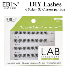 Ebin LAB DIY Lashes - 6 Styles (32 clusters in 12mm, 14mm & 16mm in each pack)