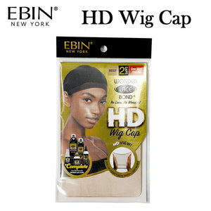 Ebin New York Wig Cap, Beige HD Wig Cap, 2 pieces