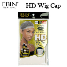 Ebin New York Wig Cap, Transparent HD Wig Cap, 2 pieces