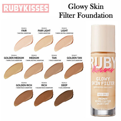 Ruby Kisses Glowy Skin Filter Foundation, 1.01 oz