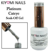 Kiyomi Nails Platinum Cateye Gel Soak Off Polish, 4 Colors