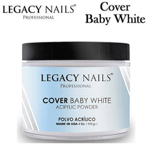 Legacy Nails Acrylic Powder, "Cover Baby White" (Milky White)