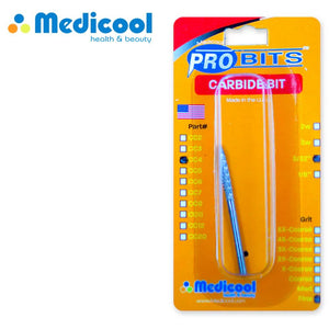 Medicool Bit, CC4 Carbide Under Nail Cleaner Bit for Nails (Fine, Medium, and Coarse)