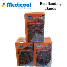 Medicool Bands, Red Sanding Bands 100 pcs. Box (Fine, Medium, or Coarse)