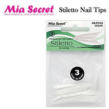 Mia Secret Stiletto "Clear" Nail Tips (Size #1 - #10)