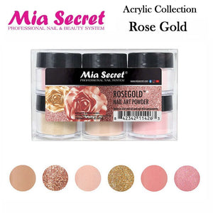 Mia Secret Acrylic Collection - "Rose Gold" (6 colors)