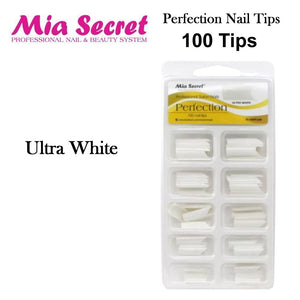 Mia Secret Nail Tips, Perfection 100 Count Nail Tips (Clear, Natural, )