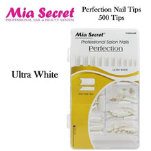 Mia Secret Nail Tips, Perfection 500 Count Nail Tips (Clear, Natural, and Ultra White)