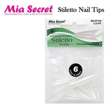 Mia Secret Stiletto "Clear" Nail Tips (Size #1 - #10)