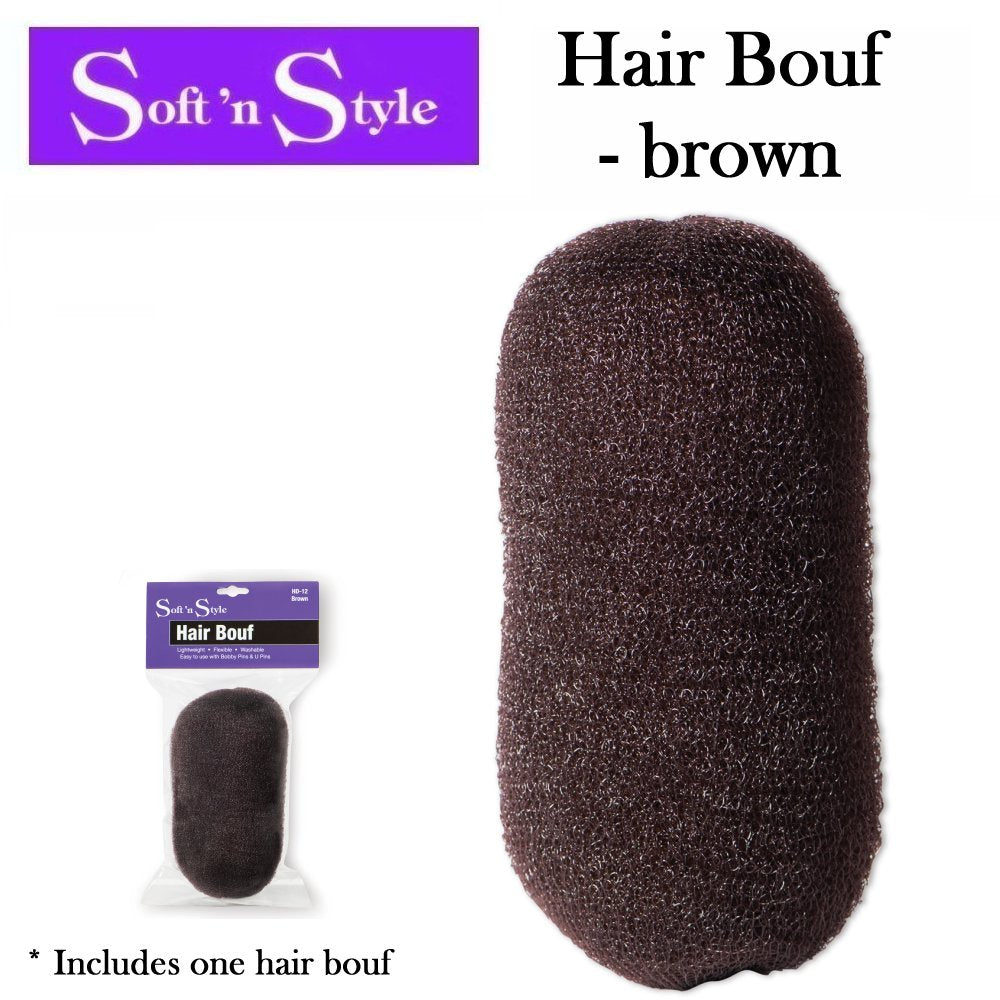 Soft 'n Style Hair Bouf, Brown (HD-12)