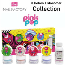 Nail Factory Acrylic Collection "Pink Pop Collection" (8 colors + monomer)