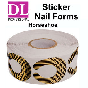 DL Professional Sticker Nail Forms - Horseshoe (DL-C196)