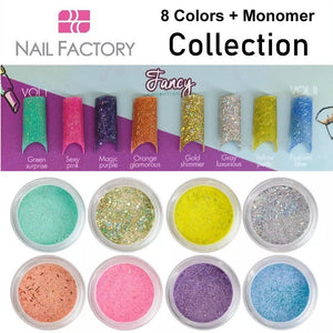 Nail Factory Acrylic Collection "Fancy Collection" (8 colors + monomer)