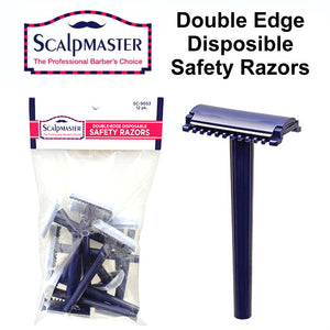 ScalpMaster Disposable Double Edge Safety Razors -12 pack (SC-9053)