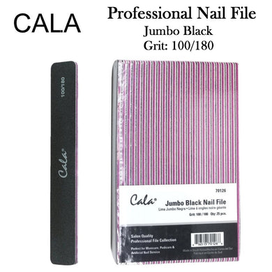 Cala Professional File - Jumbo Black Nail File Grit: 100/180