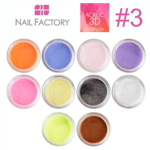 Nail Factory Acrylic Collection "3D #3" (10 colors)