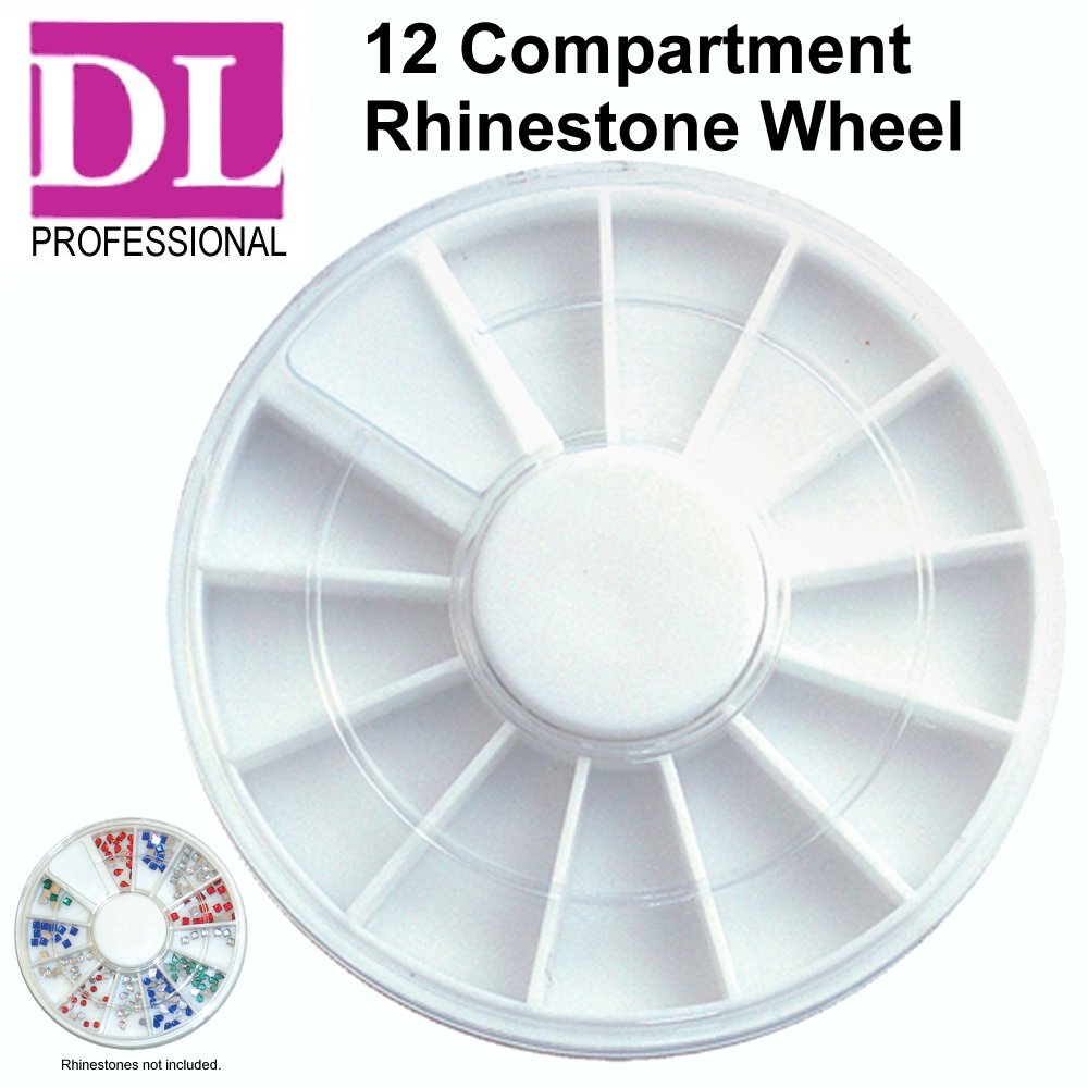 DL Professional 12 Compartment Rhinestone Wheel (DL-C108)