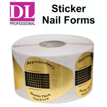 DL Professional Sticker Nail Forms - Gold (DL-C178)