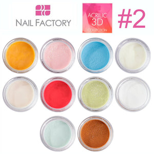 Nail Factory Acrylic Collection "3D #2" (10 colors)
