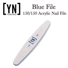 Young Nails Nail File, Blue Acrylic Nail File 150/150 Grit