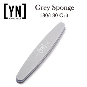 Young Nails Nail File, Gray Sponge 180/180 Grit