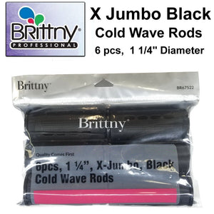 Brittny X-Jumbo Black Cold Wave Rods (BR67522)