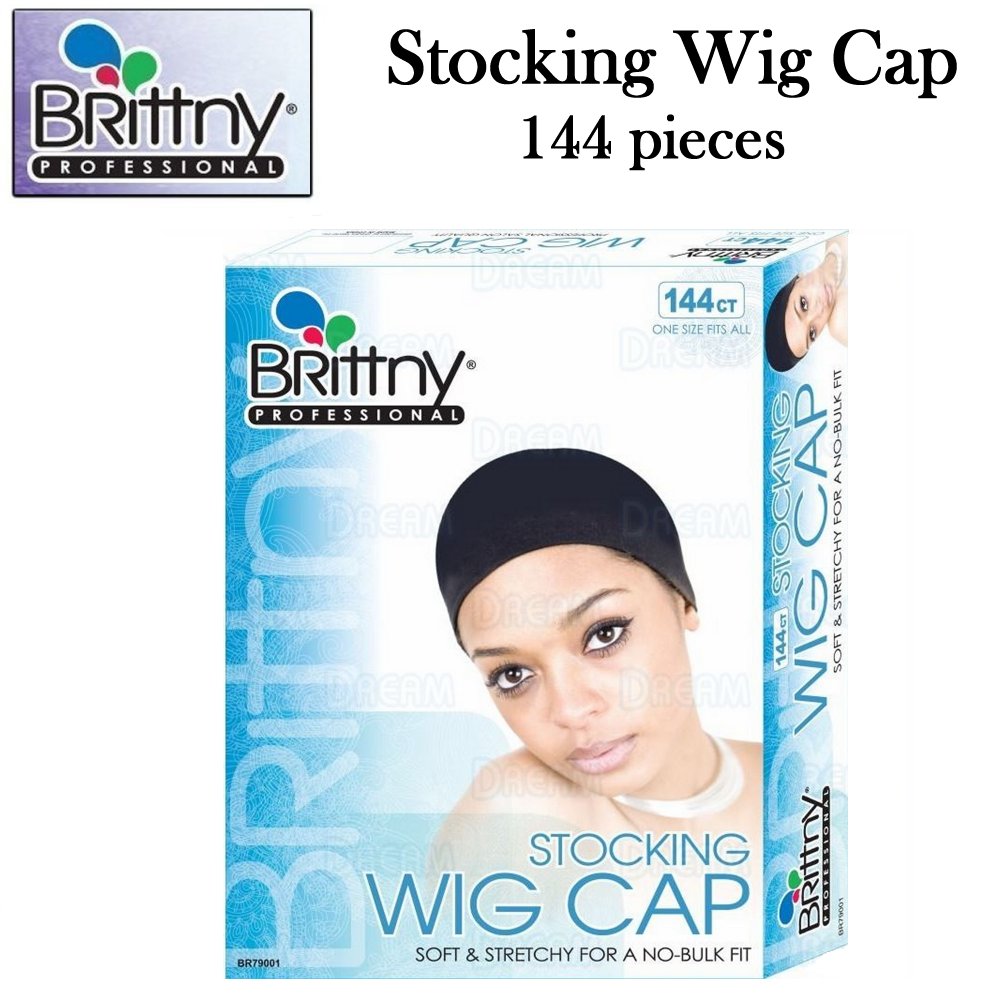 Brittny Black Stocking Wig Caps, 144 pieces (BR79001)