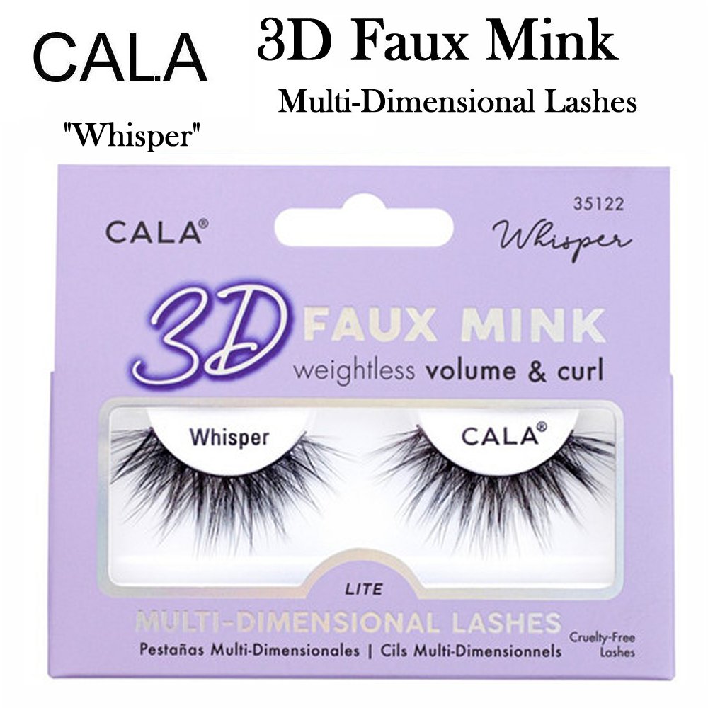 Cala 3D Faux Mink Multi-Dimensional Lashes, Whisper (35122)