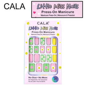 Cala "Little Miss Nails" Press-On Manicure, Yellow/Green (87933)