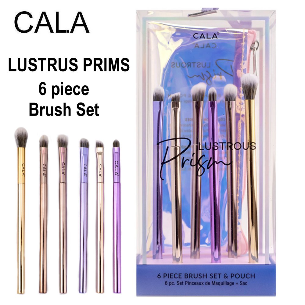 Cala Lustrous Prims 5 piece Brush Set & Pouch (76824)