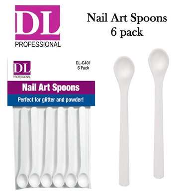 DL Professional Nail Art Spoons, 6 pack (DL-C401)
