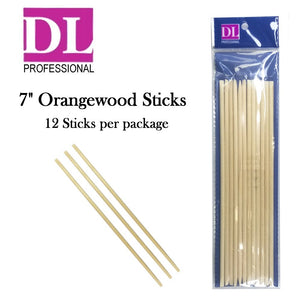 DL Professional 7" Orangewood Sticks, 12 Sticks (DL-C75)