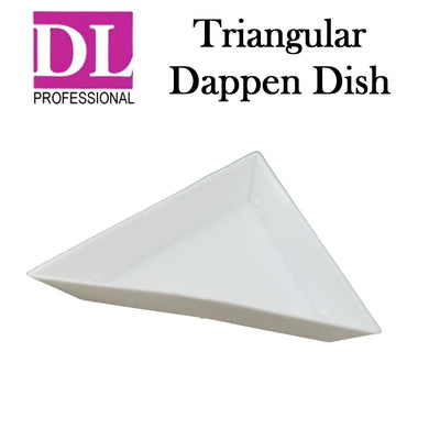 DL Professional Mini White Triangular Dappen Dish