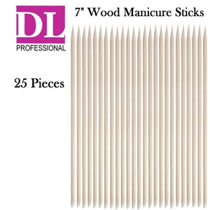 DL Professional 7" Manicure Sticks, 25 pieces (DL-C315)