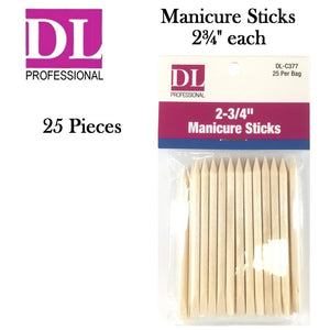 DL Professional 2¾" Manicure Sticks, 25 pieces (DL-C377)