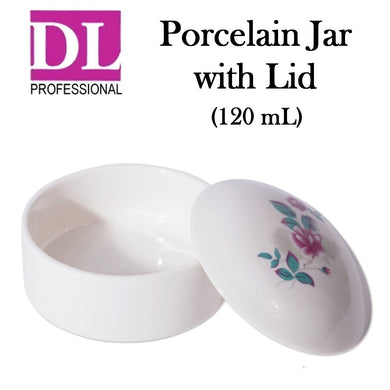 DL Professional Porcelain Jar with Lid, 120 mL (DL-C380)