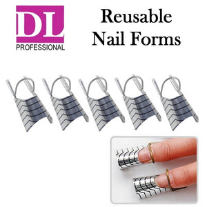DL Professional Reusable Nail Forms, (DL-C355)