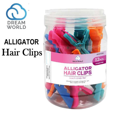 Dream World Clips, Alligator Hair Clips, 12 pieces (BR58108J)