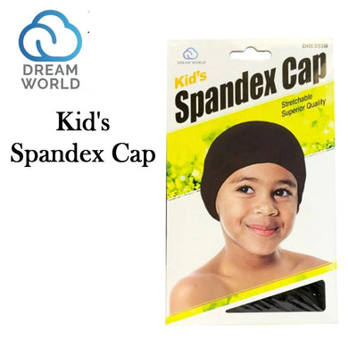 Dream World Cap, Kid's Black Spandex Cap (DRE055B)