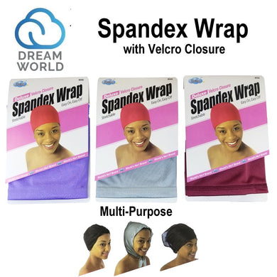 Dream World Cap, Spandex Wrap with Velcro Closure [Random Color] (096)