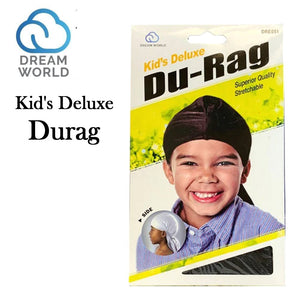 Dream World Durag, Kid's Black Deluxe Durag (DRE051)