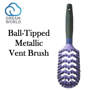 Dream World Ball-Tipped Metallic Vent Brush (BR52090)