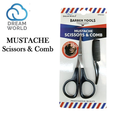 Dream World Mustache Scissors & Comb (DRE502)