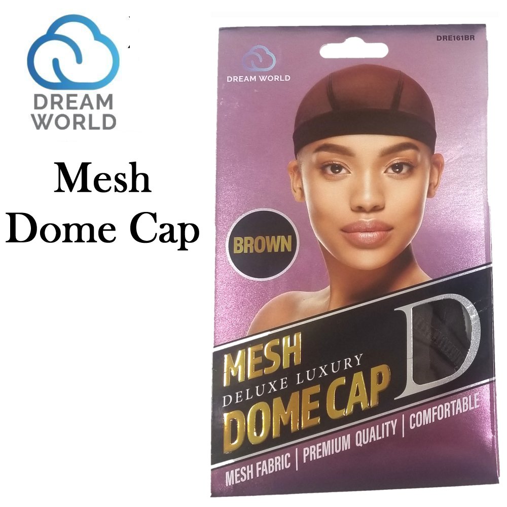 Dream World Dome Cap, Brown Mesh Dome Cap (DRE161BR)