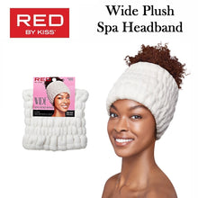 RED by KISS Headband, Wide Plush Spa Headband, White (HQ902)