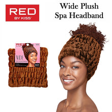 RED by KISS Headband, Wide Plush Spa Headband, Brown (HQ904)