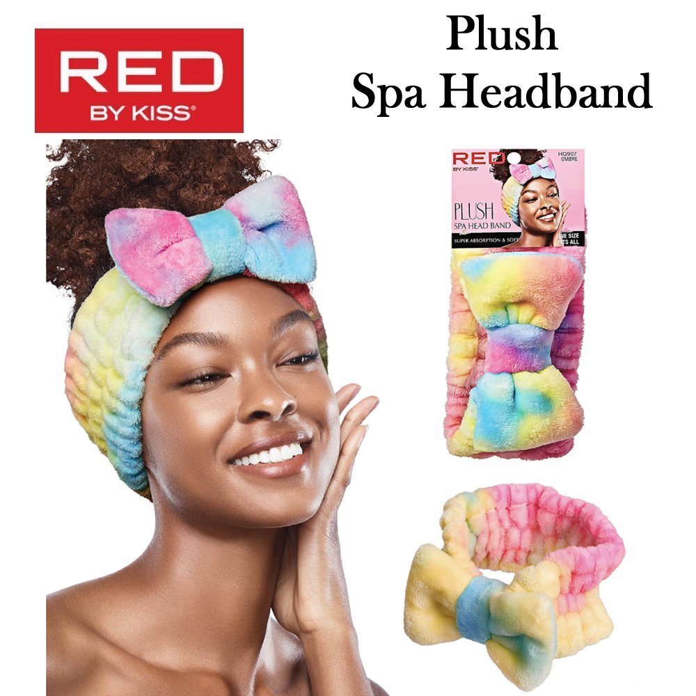 RED by KISS Headband, Plush Spa Headband, Ombre (HQ907)