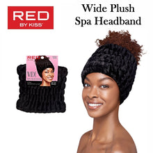 RED by KISS Headband, Wide Plush Spa Headband, Black (HQ901)